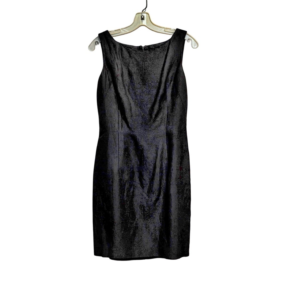 Gruppo Americano Studio Black Sleeveless Dress | 4 | Layered Hem Modern Like-New